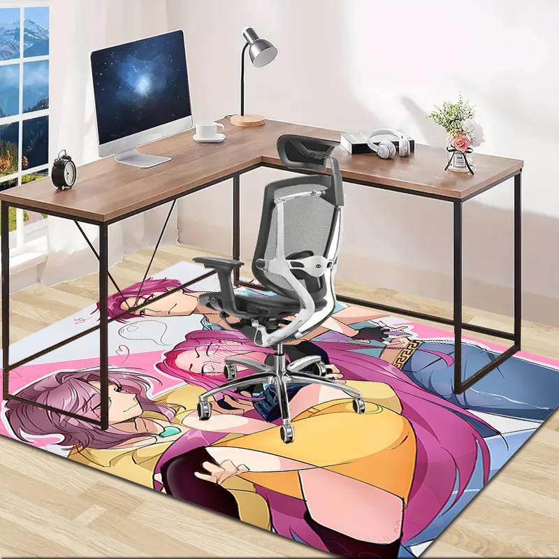 1pc KPop Demon Hunters MIRA3 Design Area Rug - Non-Slip, Soft & Cozy Floor Mat for Living Room, Bedroom, Office - Indoor/Outdoor Decorative Carpet