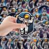 50 Astronaut Graffiti Stickers Luggage Skateboard Computer Decorative Stickers Waterproof Creative Laptop Handbook Notebook