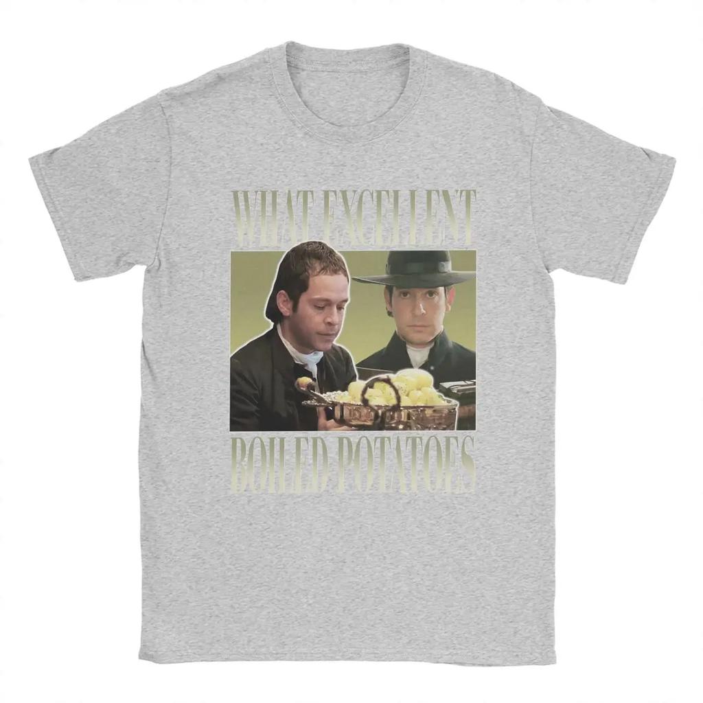Pride And Prejudice Boiled Potatoes Meme Unisex's T Shirt Novelty Tee Shirt Crewneck T-Shirts Cotton Plus Size Tops