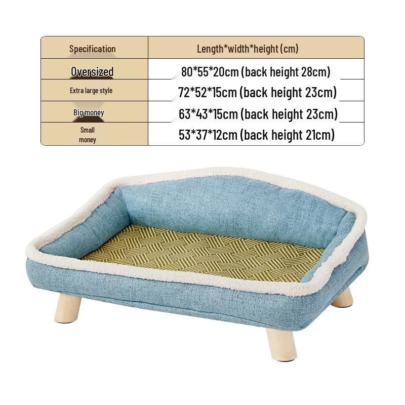 Four Seasons Washable Pet Bed: Cool Summer Mat for Small Dogs & Cats