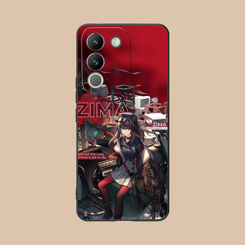 Arknights Zima Matte TPU Mobile Phone Case for VIVO V60 V50 V40 V30 V29 V27 V25 V23 Pro Lite 5G Colorful Printing Cover