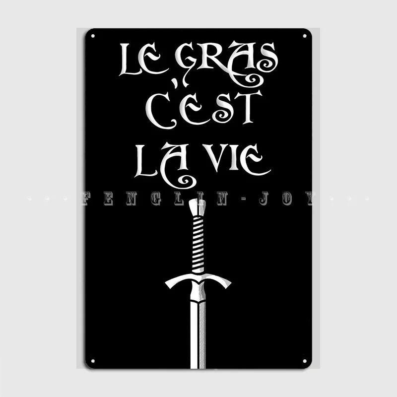 La Vie Metal Plaque Poster Club Home Club Bar Vintage Wall Decor Tin Sign Poster