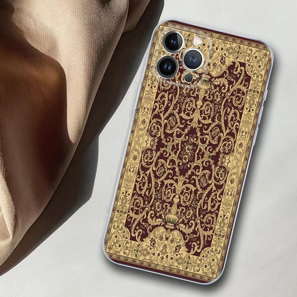 Persian Carpet Phone Case For iPhone 14 11 12 13 Mini Pro XS Max Cover 6 7 8 Plus X XR SE 2020 Funda Shell