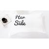 Simple Black White Bedsets Her Side His Side Bedding Sets Queen King Size 3/4pcs Bedding Duvet Cover Set Couples Home Textile