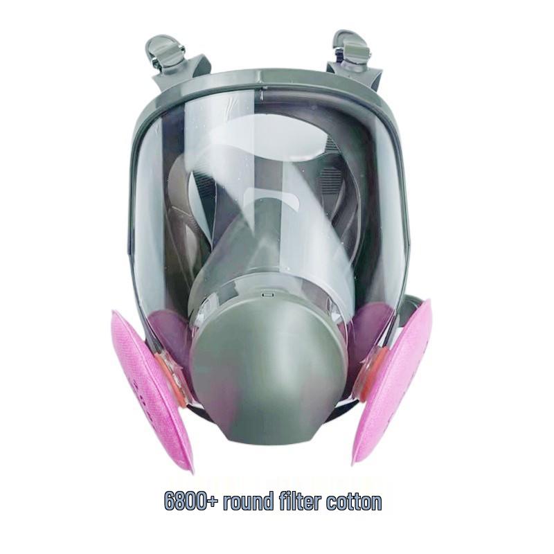 Full Face Gas Mask 6800: Protection from Dust, Chemicals, Pesticides, and Formaldehyde. Ideal for Spray Paint and Toxic Gas Safety.