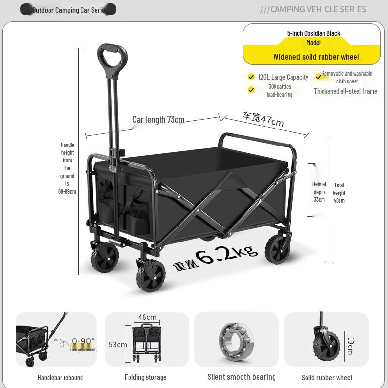 TRI-POLAR Foldable Outdoor Utility Wagon