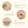 Baby Bpa Free Silicone Teether Toy Montessori Teething Training Infant Pull String Activity Toy For Toddlers Sensory Toys