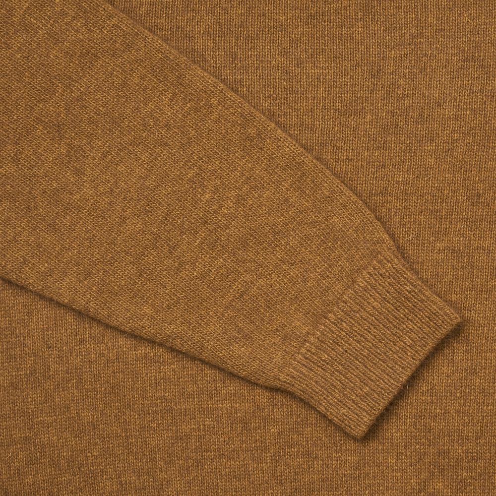 VERNO 24Fw Fox Crew-Neck Knit Lux-Brown
