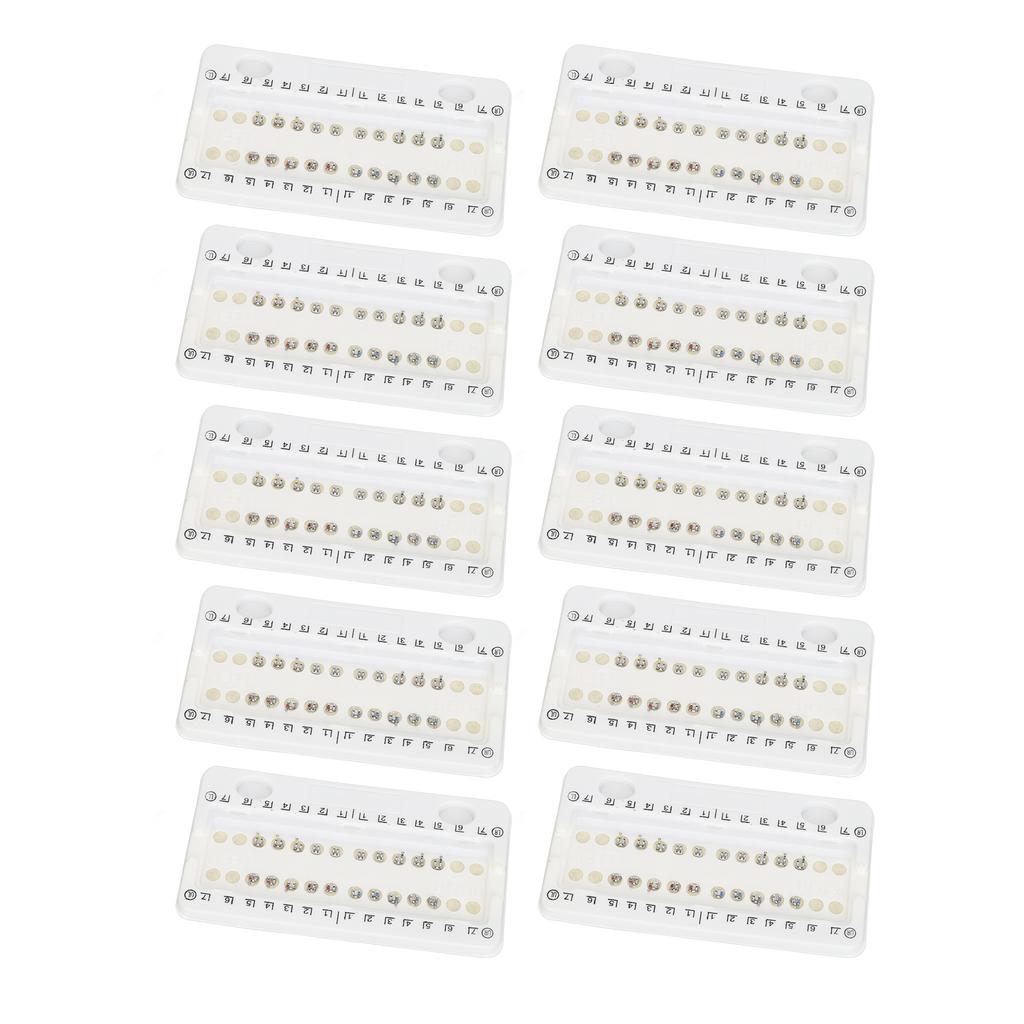 200pcs Teeth Brackets Braces 0.018inch Bondable 345 Hooks Tooth Roth Bracket for Clinic