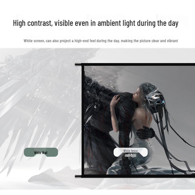 Wall-Mounted Anti-Light Metal Projector Screen