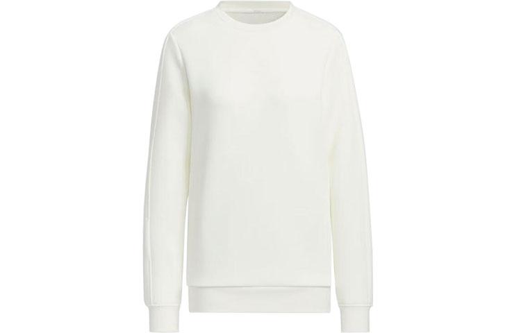 

adidas W Pm Crew Knit Pullover Long-Sleeve Sweatshirt White JE8610 L