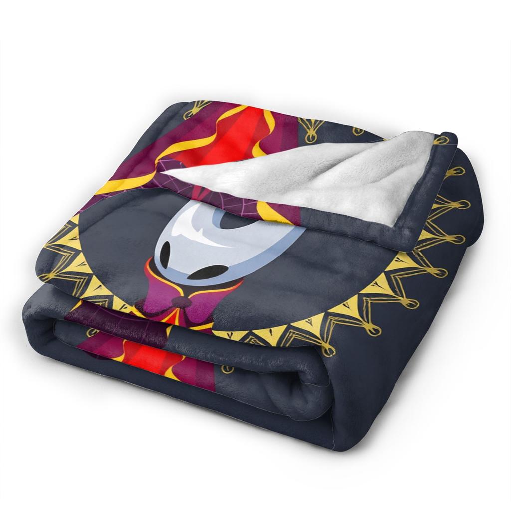 Hollow Knight Silksong blankets Warm Soft Funny Plush Throw blanket For Kids Couch Chair Sofa Bed Flannel Bedspread Bed Cover