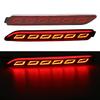 3 Functions DC12V 2PCS LED DRL Rear Bumper Brake Light for Toyota Camry 2007-2013 RAV4 2020 Lexus NX 2015-2018 RC 2015-2018