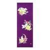 Sen No Anbo Tenugui "Rabbit, Pine, Bamboo, Plum - Purple" Hand-dyed 100% Cotton Tokka, Made In Japan 35cm X 100cm Moon Phases, Rabbit, Japanese