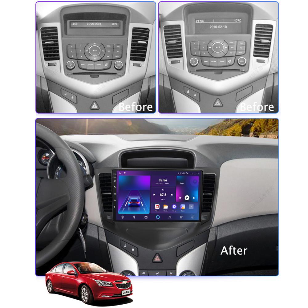 Android Car-Play Car Radio For Chevrolet  Cruze 2008-2012 Multimedia Player Head Unit Stereo GPS Navigation BT WIFI,2+64GB