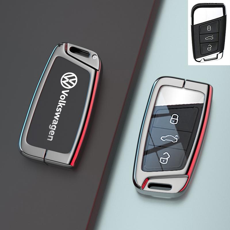 Für VOLKSWAGEN VW für Volkswagen Tiguan VW Golf 7 4 5 Mk4 6 MK7 für Skoda Octavia A7 für Seat Leon Ibiza Altea Metall Auto Schlüsselhülle