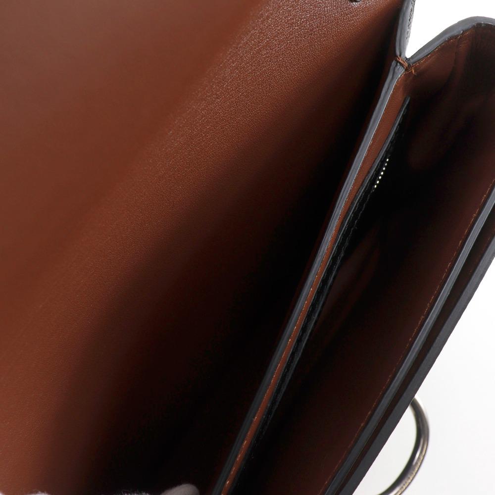 Burberry D-Ring Umhängetasche Farbe Braun / Schwarz Kalbsleder Damen Gebraucht