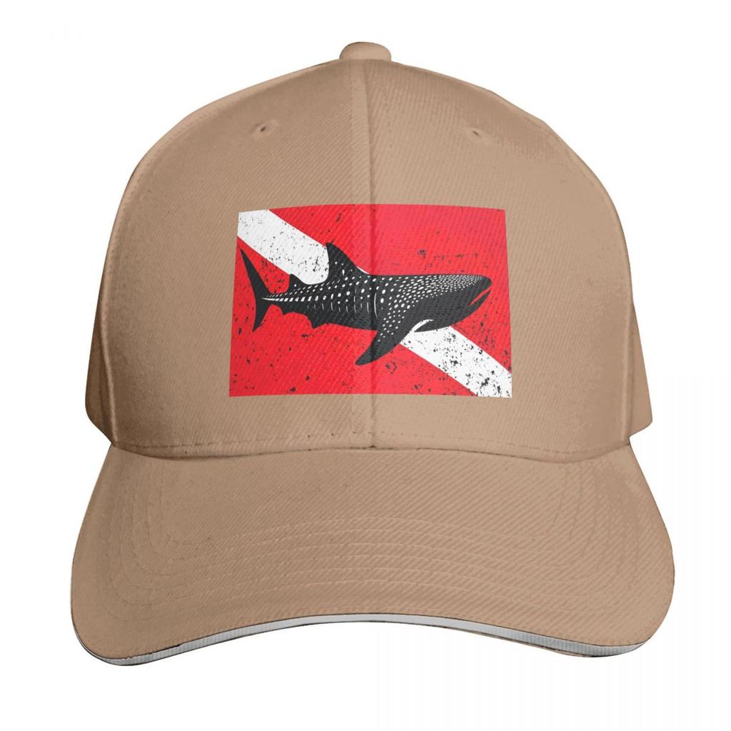 Scuba Diving Dive Flag And Shark Cap Fashion Casual Baseball Caps Adjustable Hat Hip Hop Summer Unisex Baseball Hats