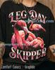 Leg Day Skipper Vintage Flamingo Comfort Colors® Tshirt, Retro Animal Gym Workout Graphic Tees, Y2K Streetwear Funny Meme Tanktop