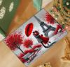 VIKAMA Valentine'S Day Heart Welcome Doormat Red And White Heart Pattern Carpet Machine Washable Entrance Door Mat Home Decor