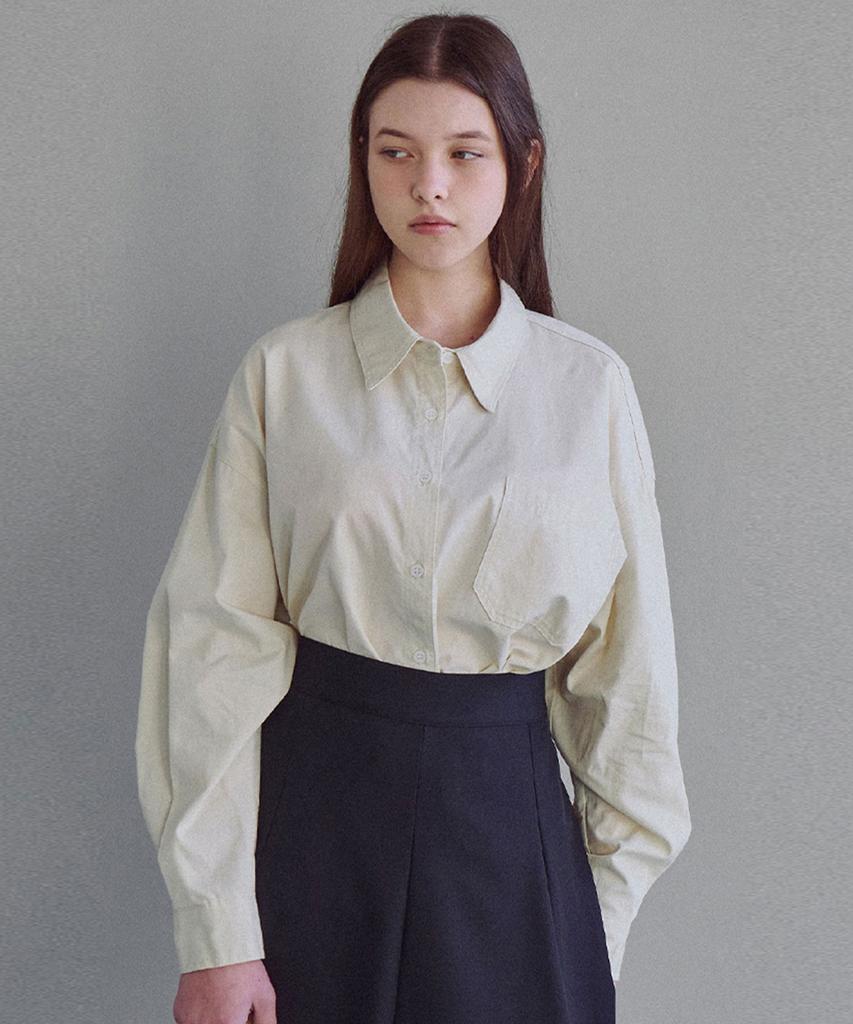LUSIDA Loose Fit Cotton Shirt