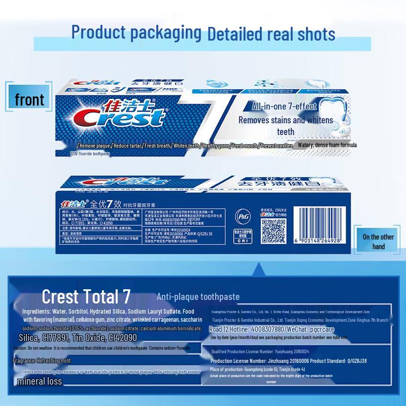 Crest All-in-One 7-Effect Whitening Toothpaste