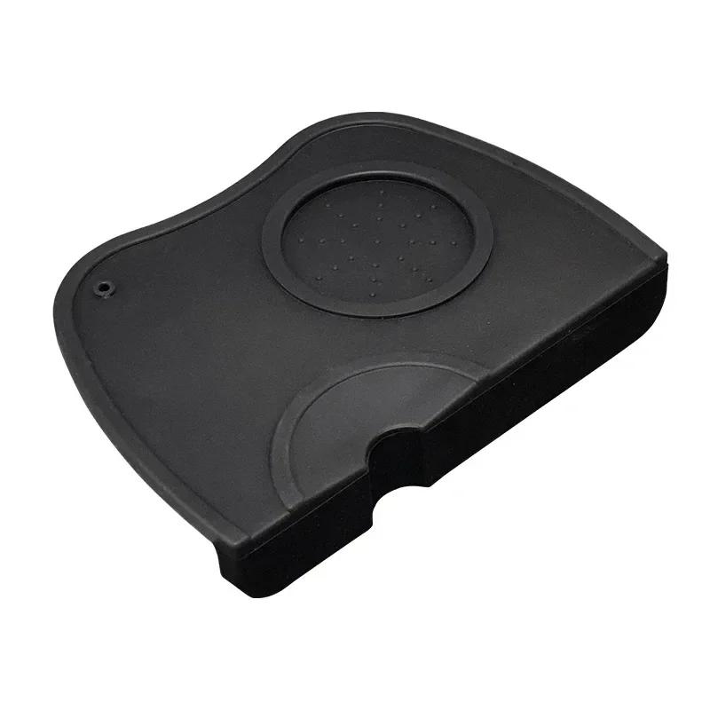Coffee Powder Pad Non-Slip Silicone Tamping Station Espresso Mat for Home Cafe Barista Tools Black Accessories Kitchen Supplies