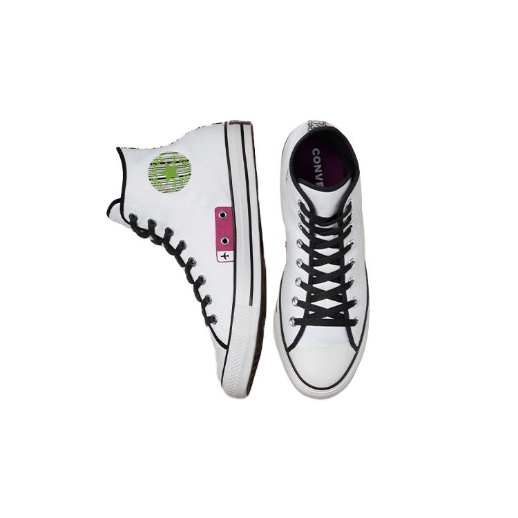 Converse Chuck Taylor All Star High Dramatic Nights - White Unisex Sneakers Black Bold-Wasabi 170851F