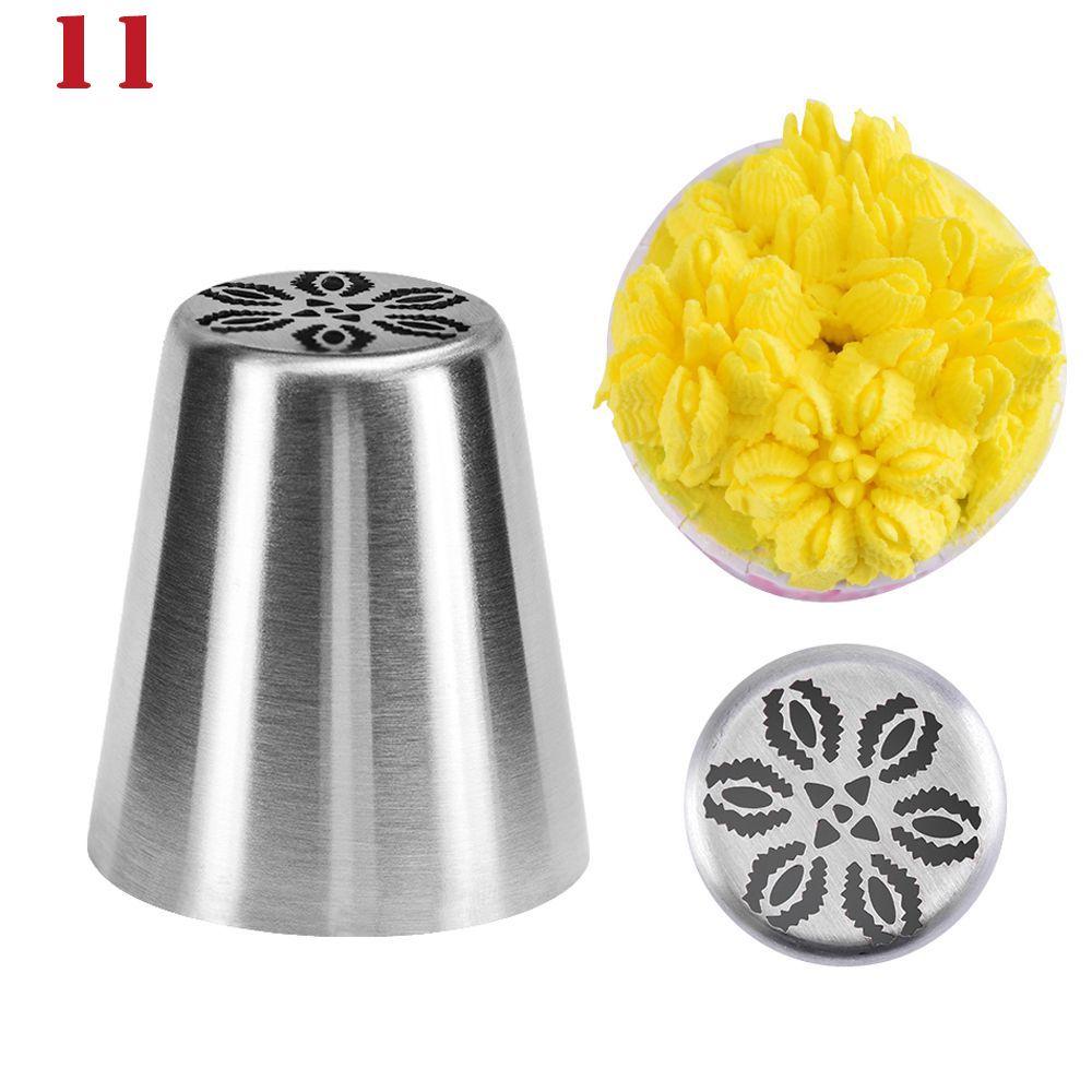 Pastry Tips Stainless Steel Icing Piping Nozzles Baking Mold Ice Cream Tool Cake Decorating 11(1PC)