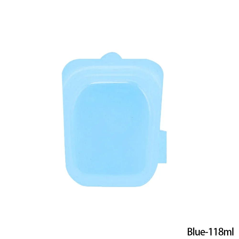 1 buc. Pungă Alimentară Reutilizabilă din Silicon, Container Alimentar pentru Congelator, Rezistent la Căldură, Etanș, Pungi pentru Păstrarea Prospețimii, Pungi de Sigilare pentru Sub-ambalare