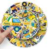 50 Construction Vehicle Graffiti Stickers for Kids' Decor & Journals