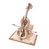 ROBOTIME AMK63 Magic Cello Adults 3D Puzzles -3D Wooden Puzzles for Adults - Wooden Music Box Puzzle to Build - Unique Music Gift Hobby Kits