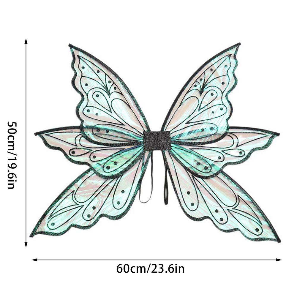 

Fairy Wing Fairy Wings For Adult Women Girls Butterfly Elf Wings For Kids Dress Up Party Costume Angel Wings Christmas Gift чёрный