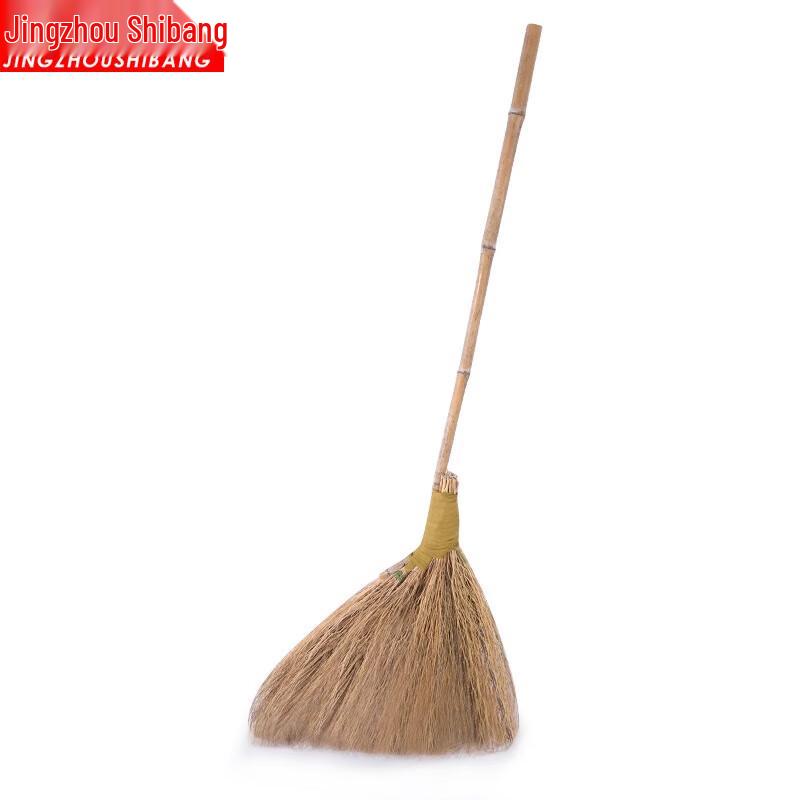 Traditional Plant Fiber Broom