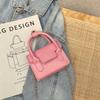 Fashionable Casual Handbag For Women 2023 Pu Leather Small Square Bag