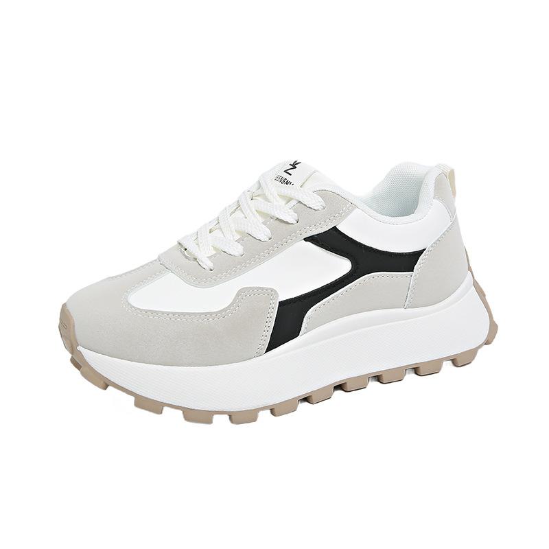 Women's thick soled casual running sports shoes women's multifunctional trendy sports shoes height increasing multifunctional