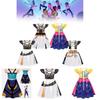 Kpop Demon Hunters Rumi Mira Zoey Child Cosplay Dress With Short Sleeves And Ruffled Hem For Summer Kids Party And Playtime