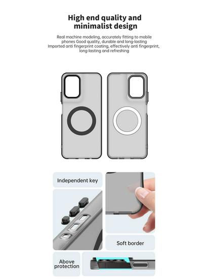Frosted Magnetic Phone Case for Motorola MOTO Edge 60 Fusion & G86, Cross-border Compatible with S50 & G56.