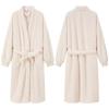 Women's Coral Fleece Thick Velvet Lined Bathrobe - Cozy Autumn/Winter Long Robe Pajamas