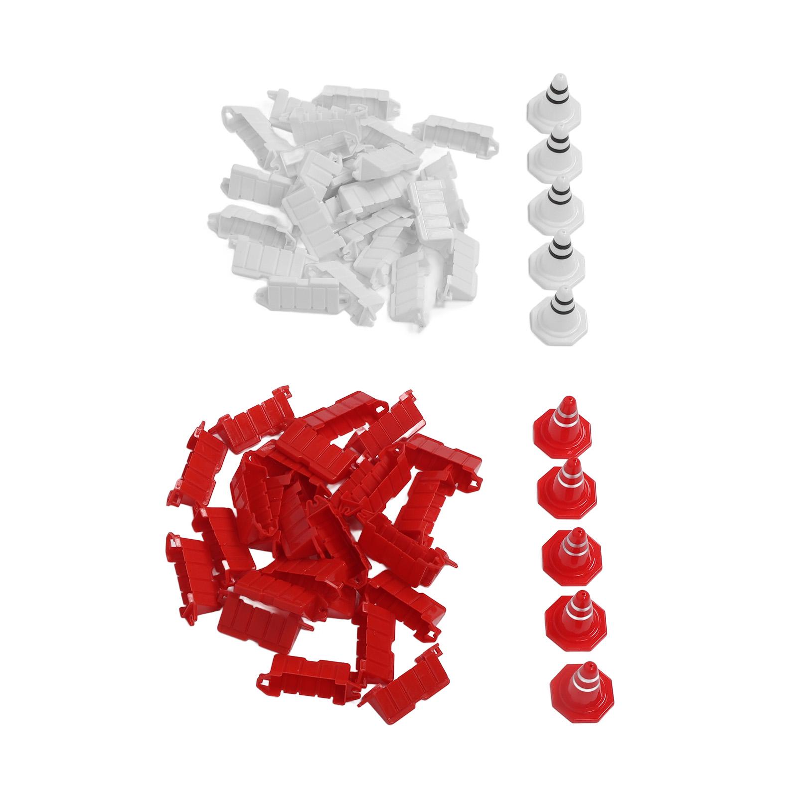 

50 шт. RC Car Racing Road Barrier Plastic Portable 10pcs RC Racing Traffic Road Conuses for Training