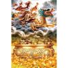 Fengshui God of Wealth Canvas Painting Wall Art Luxury Golden Lucky Money Gods Poster Prints For Office Living Room Home Decor