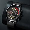 Stainless Steel Mesh Strap Watch Men'S Fashion Date Luminous Quartz Watch