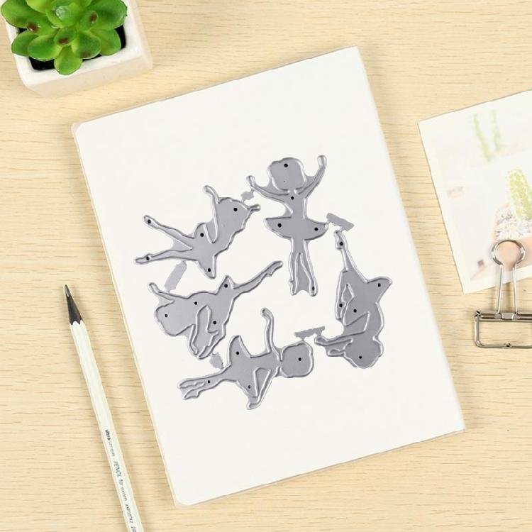 Metal Die Cut Embossing Molds Molds Ballet Girl Cutting Dies for Photo Card Scrapbooking Decorations