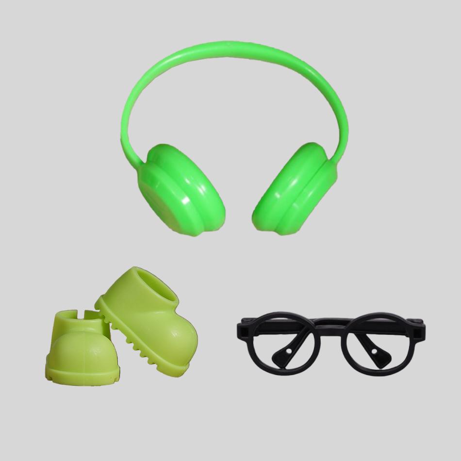 For Labubu Doll Accessories Mini Headphones Shoes Glasses For 15/17Cm Labubu Doll Clothing Accessories Girls Clothing Gifts