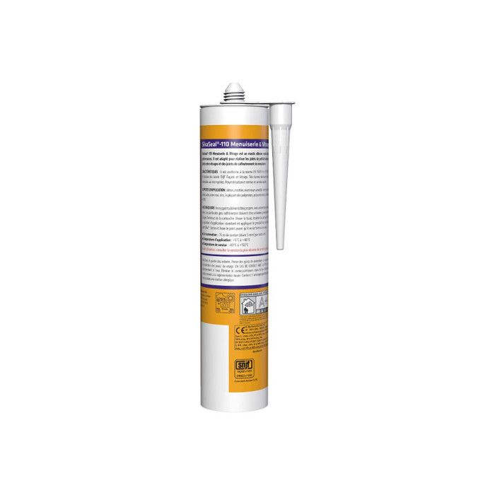 Mastic Silicone - SIKA - Sikaseal 110 - 300 Ml - Blanc - Résistant Aux Intempéries