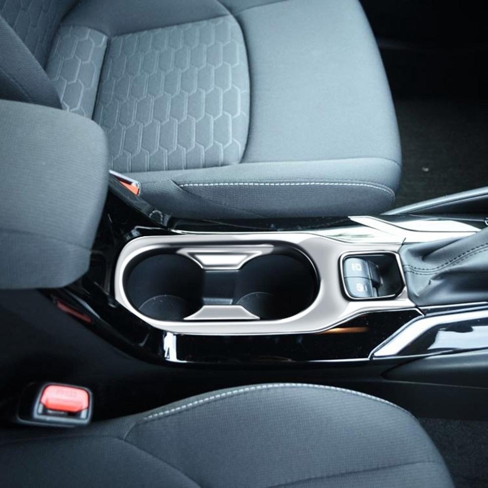 BHBL Car Silver Center Console Water Cup Holder Decoration Cover Trim Stickers for 2026 2026 RHD