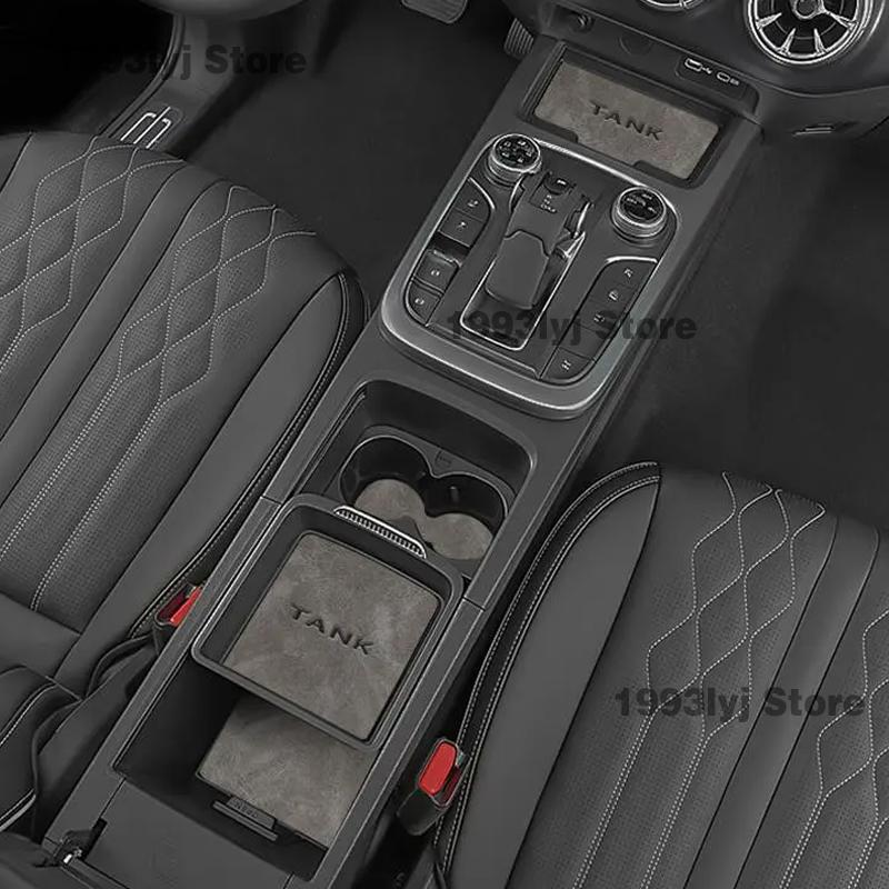 Car Door Slot Pad Water Coaster Storage Box Non-slip Mat Interior Decoration Protect Cover For Great Wall WEY TANK 300