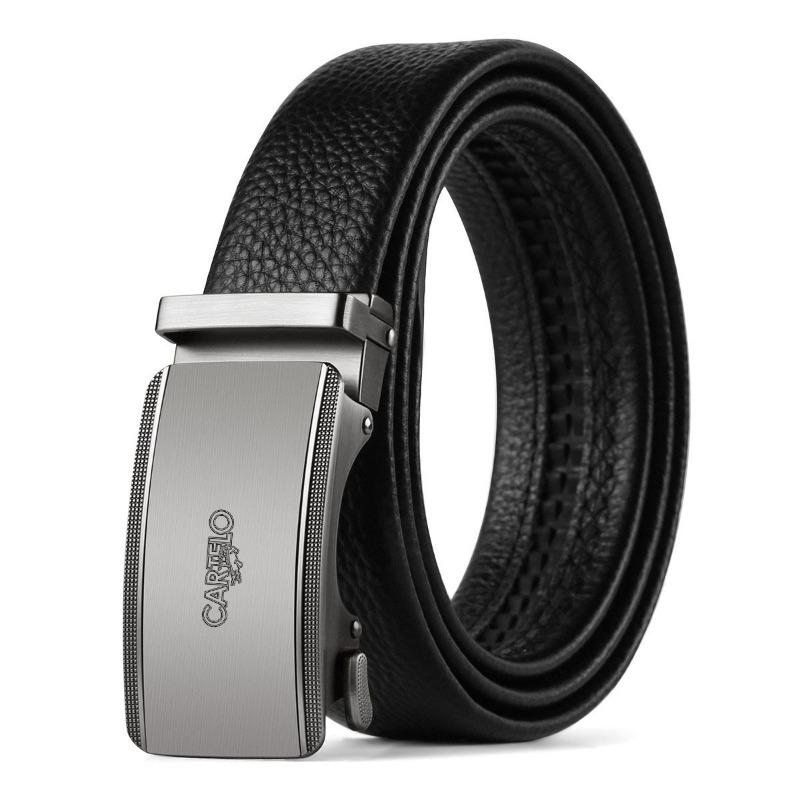 

Top grain leather men s belt premium business belt versatile style 110cm