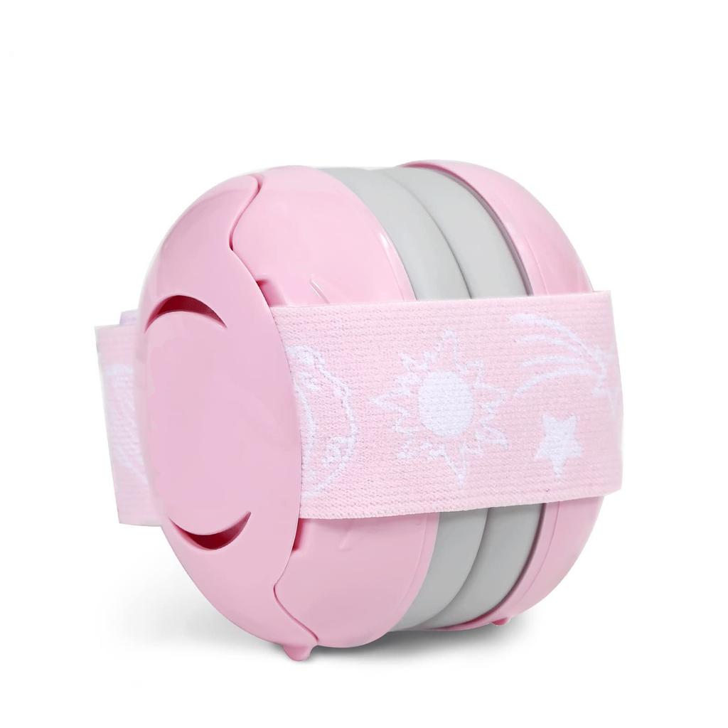 Baby Noise Cancelling Headphones Ear Protection Earmuffs For Infants with Elastic Headband Newborn Airplane Travel Gift