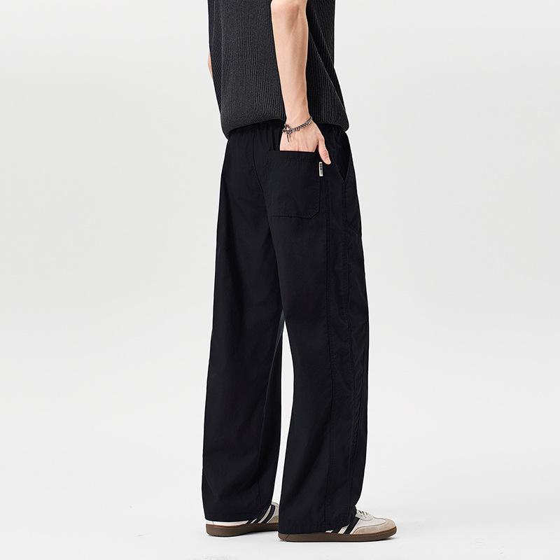 Summer Lyocell Casual Pants Men's Loose Straight Pants Drape Breathable American Trend Light Ripe Wind Commuter Pants
